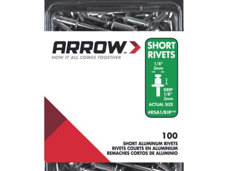 Arrow 1 8 In. x 1 8 In. Aluminum IP Rivet (100 Count) Discount