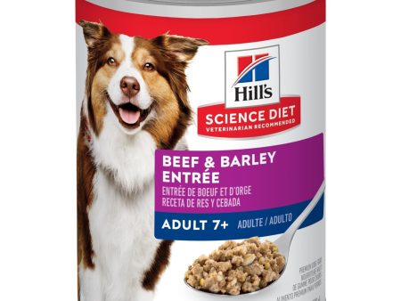 Hill s Science Diet Adult 7+ Beef & Barley Entrée dog food For Discount