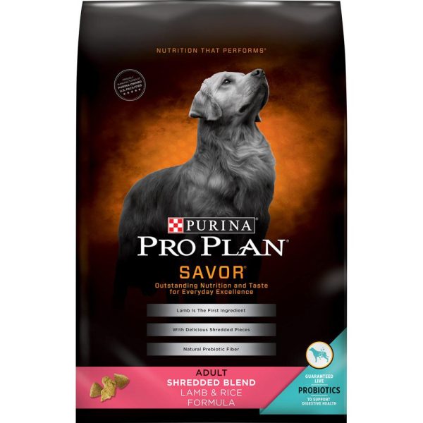 Purina Pro Plan Savor Adult Shredded Blend Lamb & Rice Formula Dry Dog Food Cheap