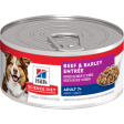 Hill s Science Diet Adult 7+ Beef & Barley Entrée dog food For Discount