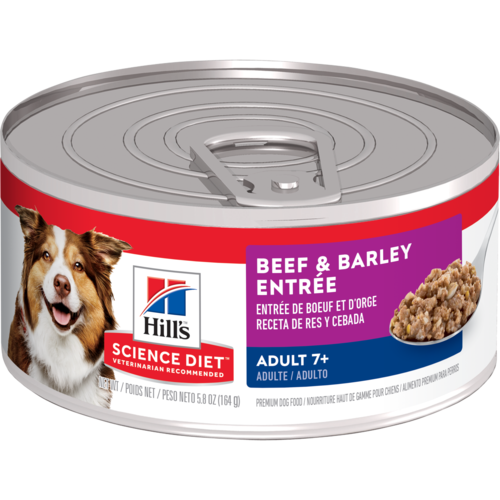 Hill s Science Diet Adult 7+ Beef & Barley Entrée dog food For Discount