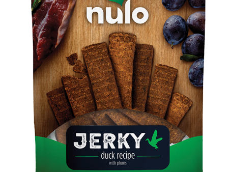 Nulo FreeStyle Dog Jerky Strip Treat Duck with Plum Sale