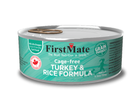 FirstMate Grain Friendly Cage-Free Turkey with Rice Canned Cat Food Supply