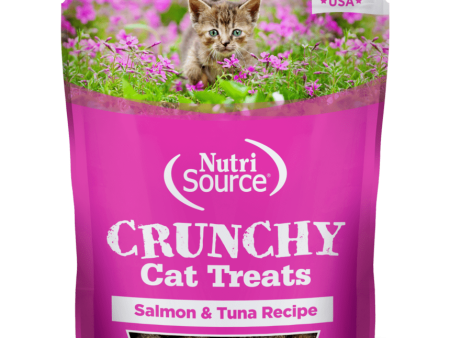 Nutrisource Crunchy Salmon and Tuna Recipe Cat Treats For Sale