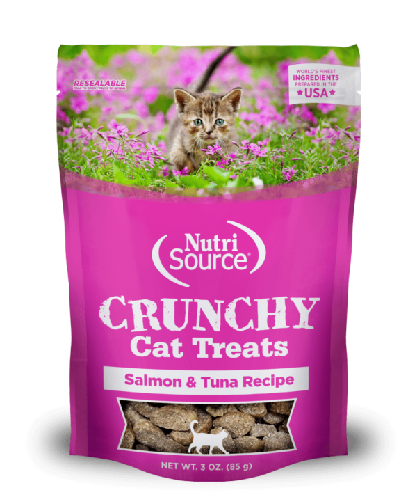 Nutrisource Crunchy Salmon and Tuna Recipe Cat Treats For Sale