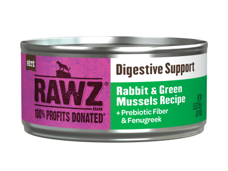 RAWZ Digestive Support Rabbit & Green Mussels Canned Cat Food For Sale