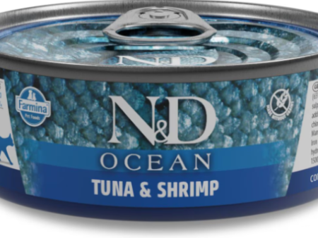 Farmina Natural & Delicious Ocean Tuna and Shrimp Canned Adult Cat Food Online Sale