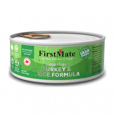 FirstMate Grain Friendly Cage-Free Turkey with Rice Canned Cat Food Supply