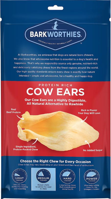 Barkworthies Cow Ears For Dogs on Sale