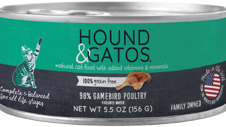 Hound & Gatos Grain Free Gamebird Poultry Canned Cat Food Hot on Sale