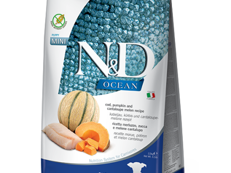 Farmina Natural & Delicious Ocean Cod, Pumpkin and Cantaloupe Mini Puppy Food Hot on Sale