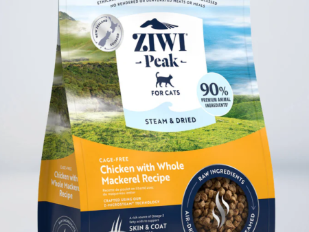 Ziwi Peak Steam & Dried Chicken with Whole Mackerel Recipe for Cats For Sale