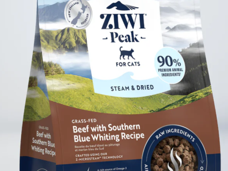 Ziwi Peak Steam & Dried Beef with Southern Blue Whiting Recipe for Cats Online