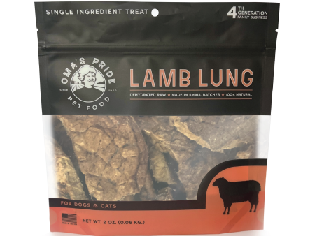 Oma s Pride Dehydrated Lamb Lungs for Dogs and Cats Online Sale