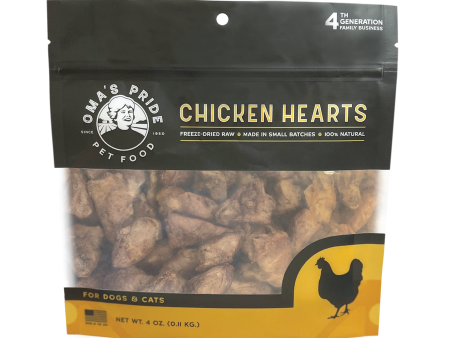 Oma s Pride Freeze-Dried Chicken Hearts for Dogs and Cats Online