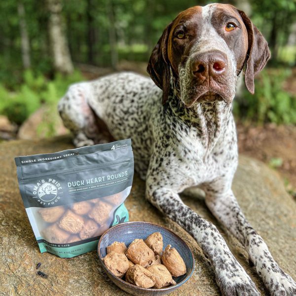 Oma s Pride Freeze-Dried Duck Heart Rounds for Dogs and Cats Fashion