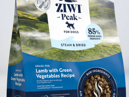 Ziwi Peak Steam & Dried Lamb with Green Vegetables Recipe for Dogs Hot on Sale