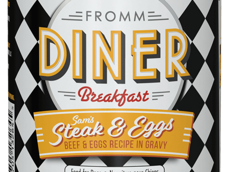 Fromm Diner Breakfast Sam s Steak & Eggs Beef & Eggs Recipe in Gravy Dog Food For Cheap