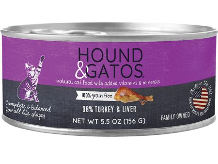 Hound & Gatos Grain Free Turkey Canned Cat Food For Cheap