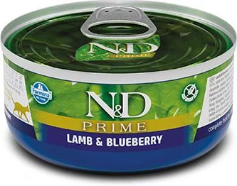 Farmina Natural & Delicious Prime Lamb and Blueberry Canned Adult Cat Food Online now