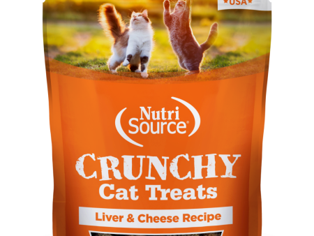 Nutrisource Crunchy Liver and Cheese Recipe Cat Treats on Sale