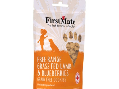 FirstMate Free Range Grass Fed Lamb with Blueberry Treats for Dogs Online now