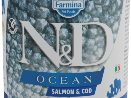 Farmina Natural & Delicious Ocean Salmon and Cod Canned Adult Dog Food Supply