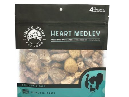 Oma s Pride Freeze-Dried Heart Medley for Dogs and Cats For Cheap