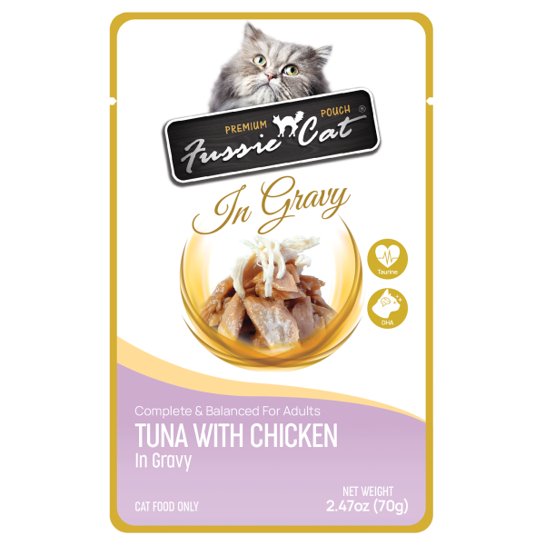 Fussie Cat Tuna With Chicken In Gravy For Cats Online