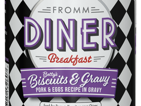 Fromm Diner Breakfast Betty s Biscuits & Gravy Pork & Eggs Recipe in Gravy Dog Food Hot on Sale