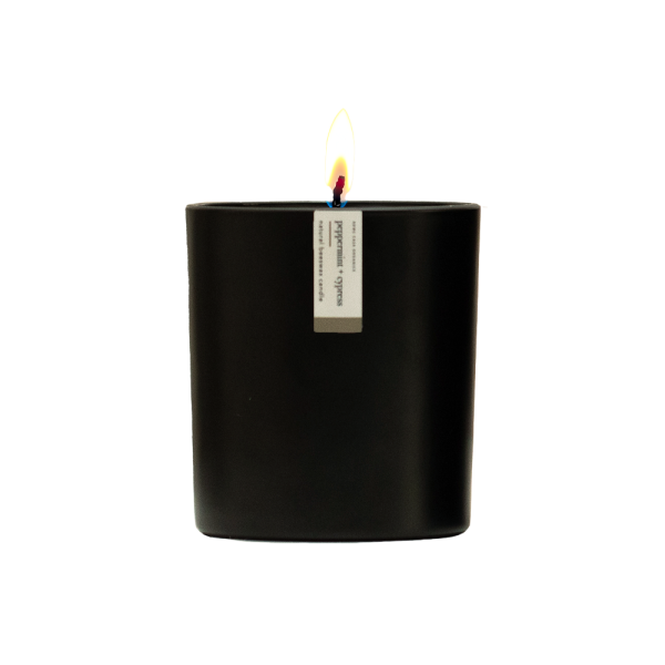 PEPPERMINT + CYPRESS BEESWAX CANDLE | 8.75 OZ Discount